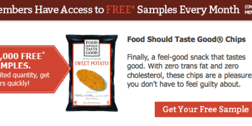 FREE Food Should Taste Good Chips Sample (1st 10,000 Pillsbury Members – Check Your Inbox!)