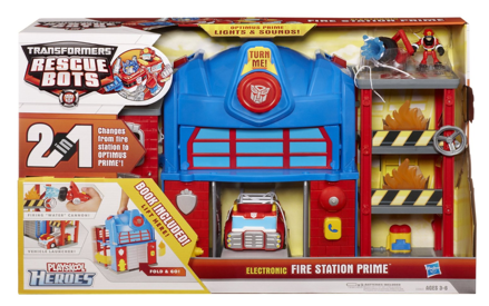 transformers rescue bots playskool heroes fire station prime