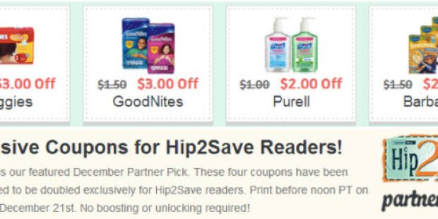 Hopster: EXCLUSIVE High-Value Coupons ($3/1 Huggies Little Snugglers Diapers, $3/1 GoodNites Underwear, $2/1 Purell + More)
