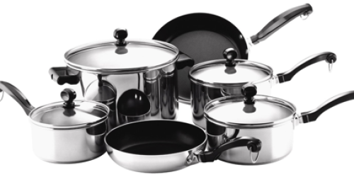 Amazon: Farberware Classic Stainless Steel Cookware 10-Piece Set Only $44.99 Shipped (Regularly $79.99!)