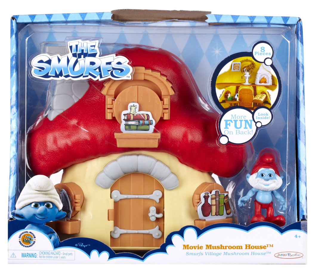 The Smurfs The Lost Village Smurfette's Mushroom House Figure Playset 