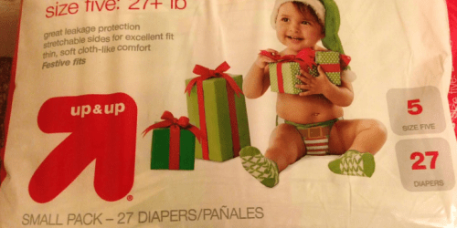 Another Target Clearance Find: Holiday Up & Up Jumbo Pack Diapers Possibly Only $3.32 (Reg. $6.99!)