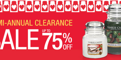 Yankee Candle: Semi-Annual Clearance Sale (Up to 75% Off Candles, Accessories, + More)