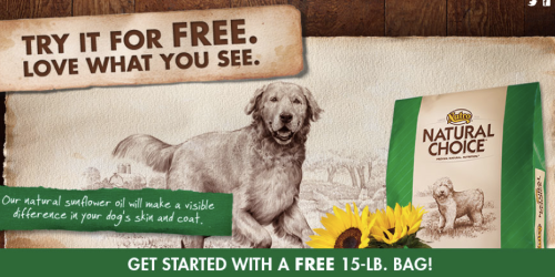FREE 15 Pound Bag of Natural Choice Dog Food – Up to $39.99 Value (Mail-In Rebate Offer)