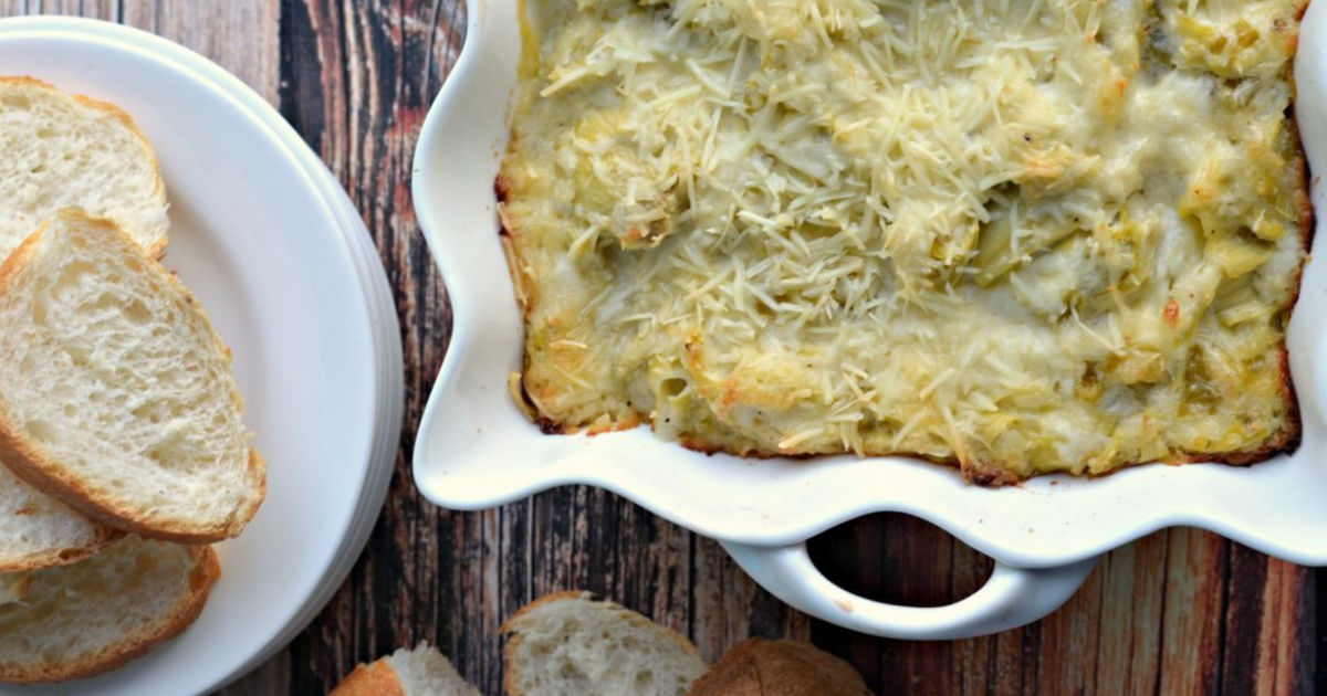 Melted Parmesan Artichoke Dip is a Must-Make Party Appetizer
