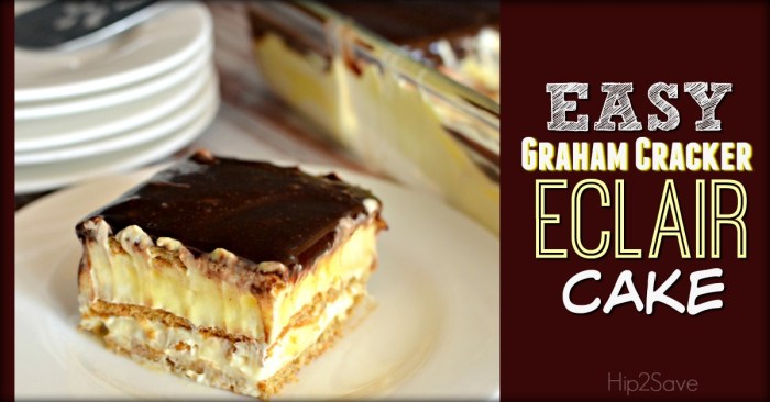 Easy Graham Cracker Eclair Cake Hip2Save.com