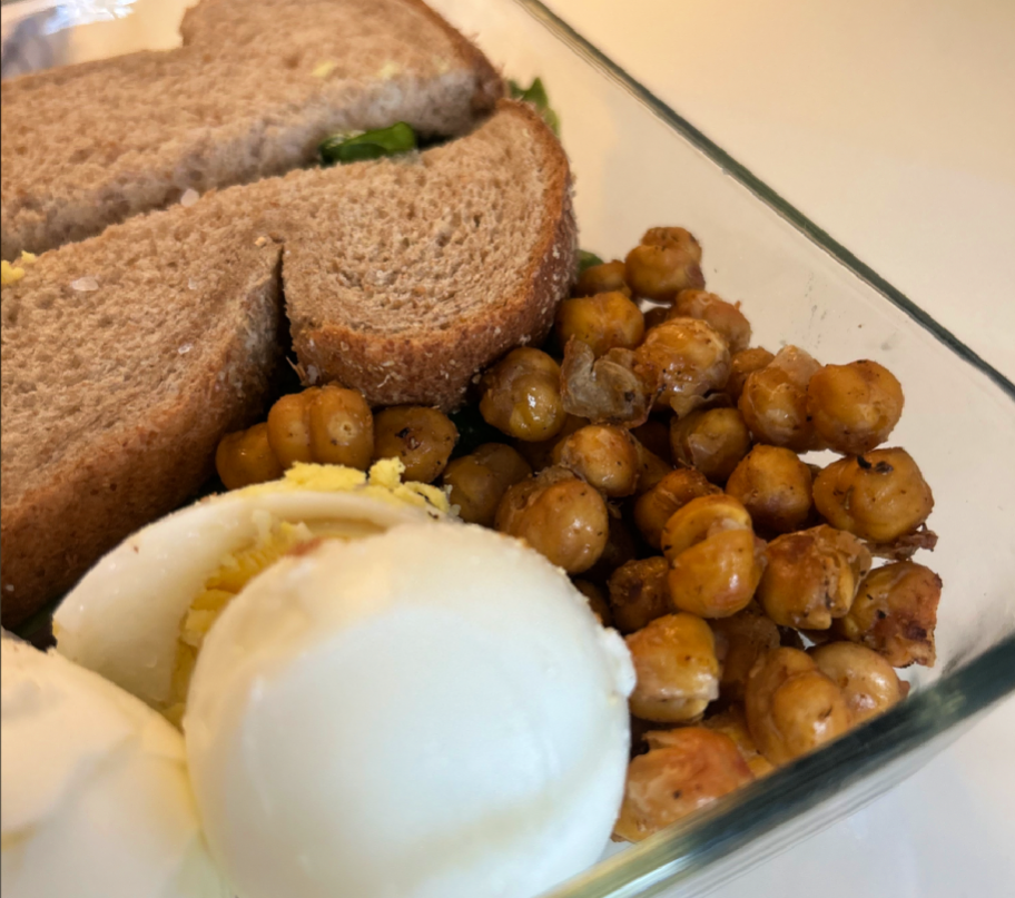 roasted chickpeas in a lunchbox