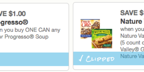 *HOT* High-Value $1/1 Progresso Soup Coupon AND $1.25/1 Nature Valley Granola Bars Coupon