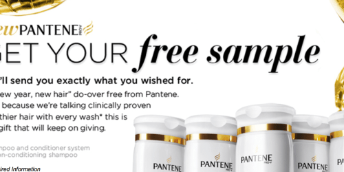 FREE Pantene Shampoo & Conditioner Sample