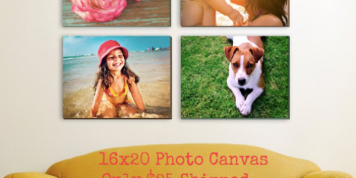 Easy Canvas Prints: 16×20 Photo Canvas as Low as $25 Each Shipped (Last Day!)