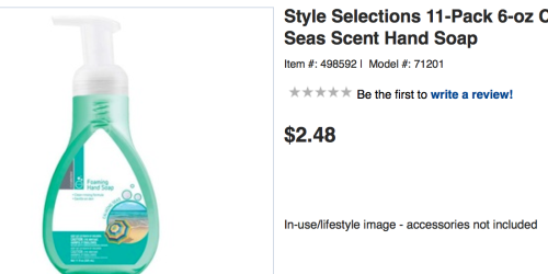 Lowe’s: Style Selections Hand Soap 11-Pack Possibly Only $2.48 (Just $0.23 Per Soap!)