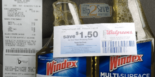 Walgreens: Windex Multi-Surface and Original Cleaners Only $0.50 Each (Regularly $4.29)