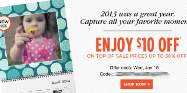 Shutterfly: Possible $10 Off $10 or $20 Off $20 Purchase Promo Code Including Sale Items (Check Your Inbox!)