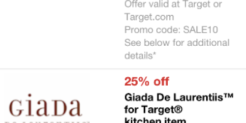Target: 7 New Mobile Store Coupons = Great Deals on Giada Kitchen Items + More