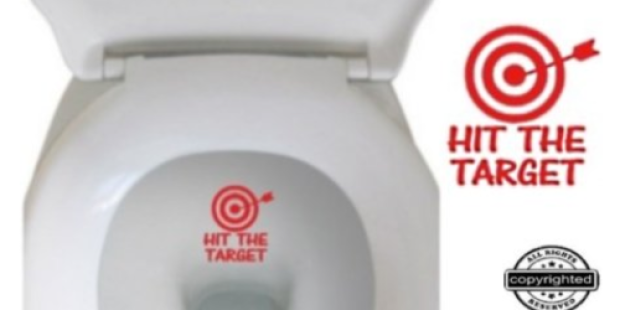 Amazon: Hit the Target OR Put Me Down Toilet Decals Only $1.95 + FREE Shipping (Great for Potty Training!)
