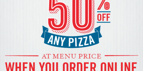 Domino’s.com: 50% Off ANY Pizza at Menu Price (Through 1/19)