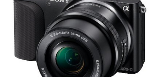 Amazon: Highly Rated Sony Interchangeable Lens Digital Camera $289.99 (Reg. $499.99 – Best Price!)