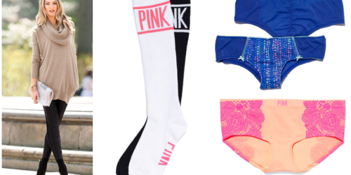 Victoria’s Secret: *HOT* Faux Leather Leggings, 2 Pairs of Panties & PINK Socks as Low as Only $21.97 Shipped