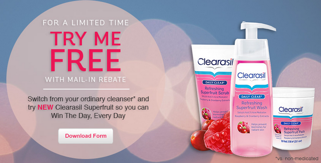 $1/1 Clearasil Superfruit Product Coupon (+ FREE Clearasil Superfruit ...