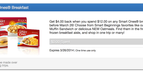 Saving Star: Score $4 Back with $12 Purchase of Weight Watchers Smart Ones Meals + Stackable Coupons