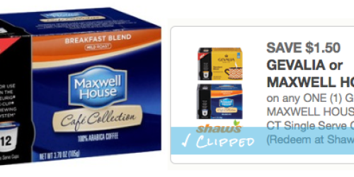 High Value $1.50/1 Maxwell House K-Cups Coupon = Only 25¢ Per K-Cup at CVS (Starting 1/26 – Print Now!)
