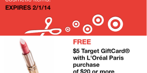 Target: FREE $5 Gift Card with $20 L’Oreal Paris Purchase (Text Offer) = Great Deals + More