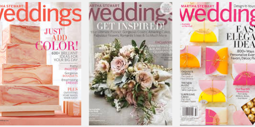 FREE 1 Year Subscription to Martha Stewart Weddings Magazine