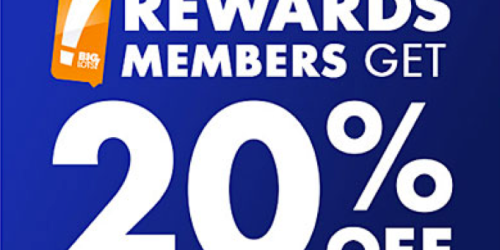 Big Lots: 20% Off Your ENTIRE Purchase (Today Only)