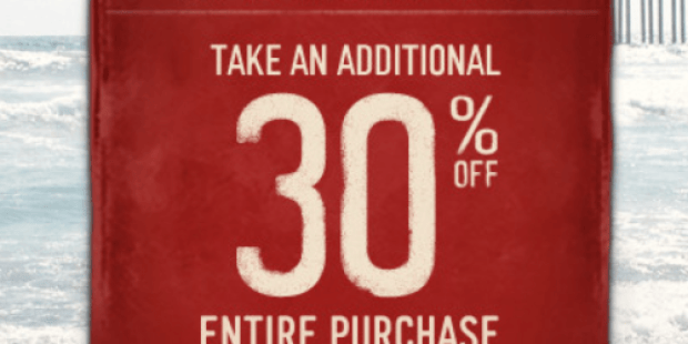 Hollister: Extra 30% Off Code = T-Shirts Only $3.49, Hoodies $20.97 (Reg. $49.95!) + More