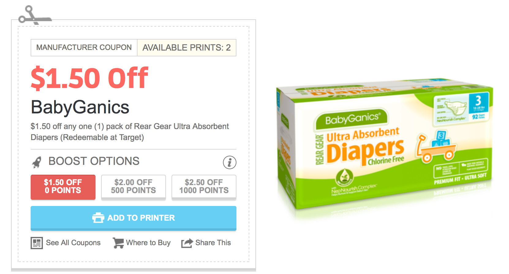 target printer coupon