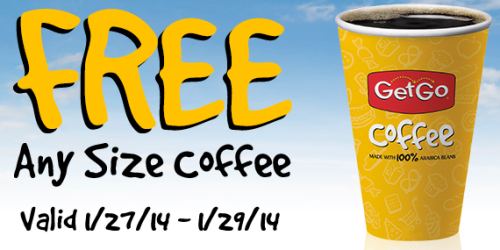 Giant Eagle GetGo: FREE ANY Size Coffee (1/27-1/29)