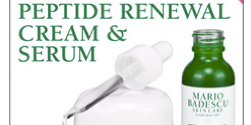 Request a Free Sample of Mario Badescu Peptide Renewal Serum and Peptide Renewal Cream