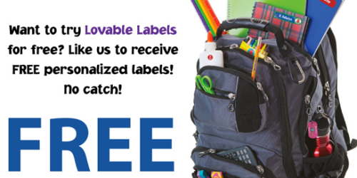 FREE Personalized Labels + FREE Shipping (Facebook)