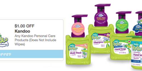 New $1/1 ANY Kandoo Personal Care Products (Excluding Wipes) Coupon – No Size Restrictions