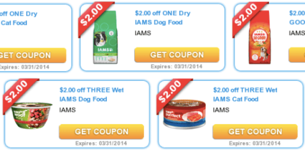 5 Printable Iams Coupons (Reset!?) = FREE Cat Food at Target + Great Deals at Walmart
