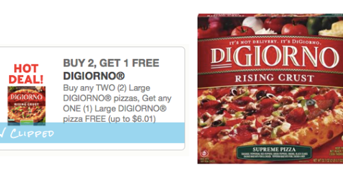 Buy 2 DiGiorno Pizzas, Get 1 Free Coupon (Reset Again!) = Great Deals at Lots of Stores