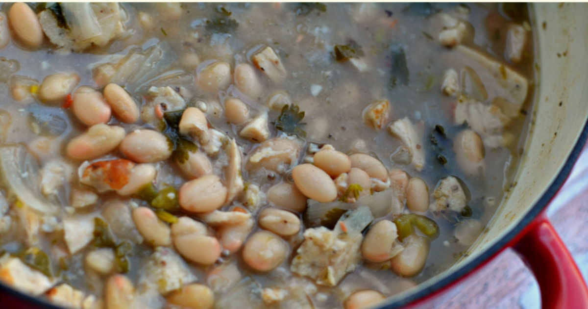 Easy Weeknight White Bean Chili (Slow Cooker Directions Included)