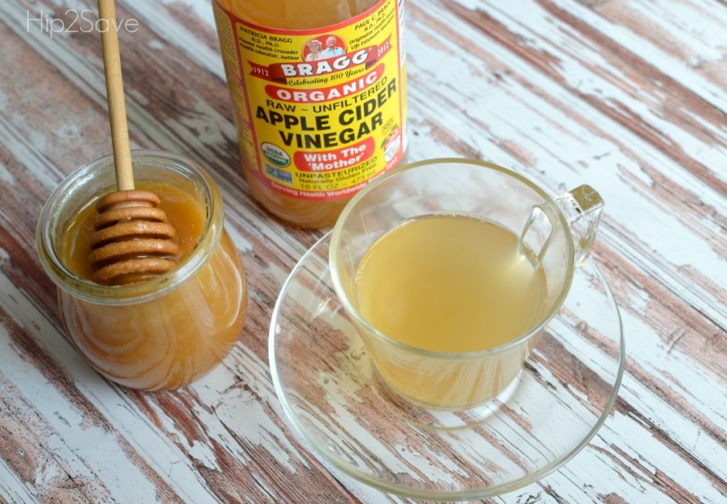 apple cider vinegar and honey tea drink natural cold remedies