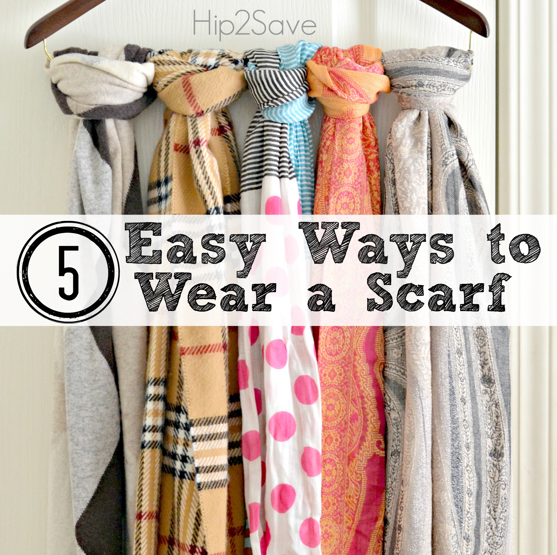 ways to wear a scarf