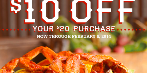 Joe’s Crab Shack: $10 Off a $20 Purchase