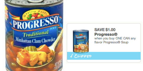 $1/1 Progresso Soup Coupon = 4 Free Cans Of Soup at Walgreens (Through Today!) + More