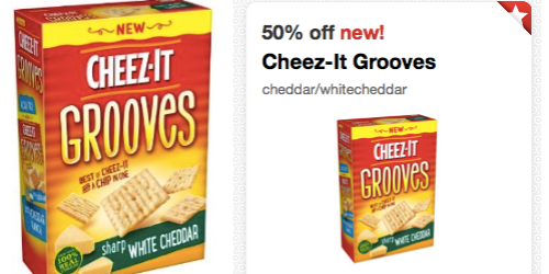 Target: 50% Off Cheez-it Grooves Cartwheel Savings Offer = Only $1.25 Per Box at Target