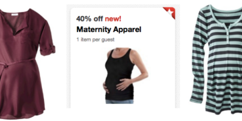 Target: *HOT* 40% Off Maternity Apparel Cartwheel Savings Offer (+ Stackable Mobile Coupon!)