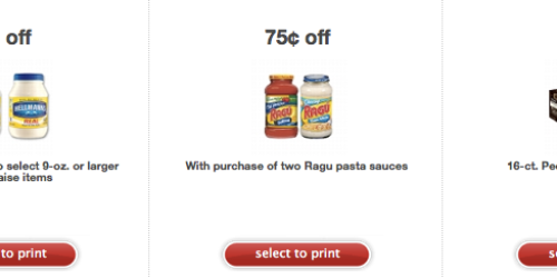 Target: Over 30 New Store Coupons (Including Hellman’s, Ragu, Peet’s Coffee & Much More!)
