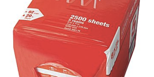 Staples: 5-Ream Case Of Copy Paper Only $2 (After Easy Rebate) + Save on Paper Towels, Batteries & More