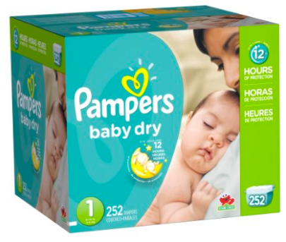 Pampers Baby Dry Diapers, Size 2-6, 192 ct.
