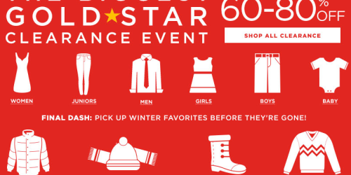 Kohl’s.com: Up to 80% Off Gold Star Clearance Event + Extra 15-20% Off = Lots of Great Deals + More