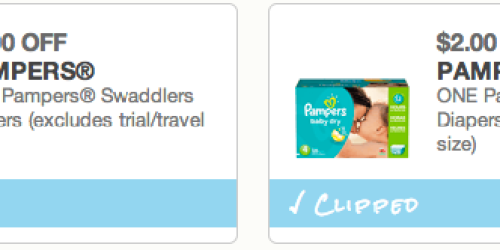 High Value $2/1 Pampers Baby Dry & Swaddlers Coupons + Upcoming Deals at Walgreens & Rite Aid