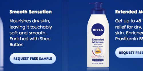 Request a FREE Nivea Lotion Sample (Still Available!)