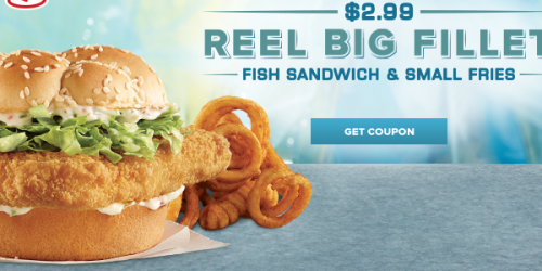 Arby’s: Reel Big Fillet Fish Sandwich AND Small Fries Only $2.99 (Valid Through February 11th)